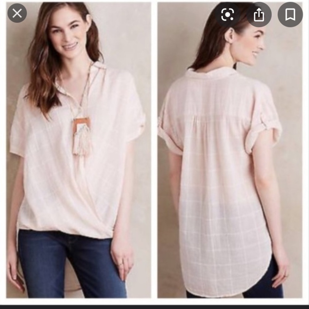 NWT Anthropologie Isabella Sinclair shirt - XS - Picture 2 of 8